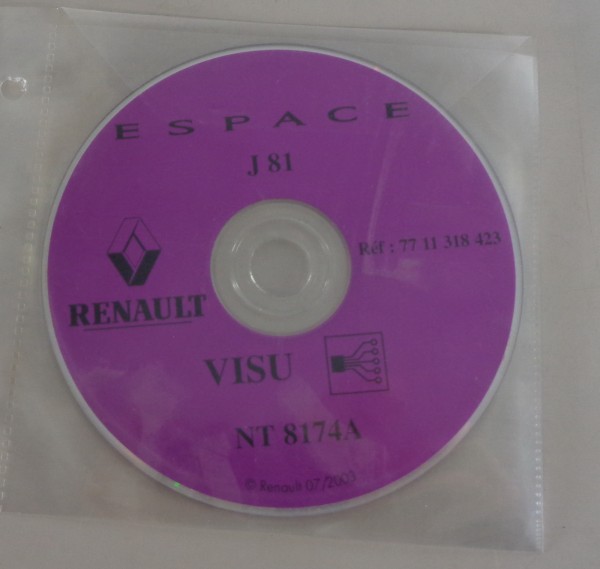 Elektrische Schaltpläne auf CD Renault Espace J81 von 07/2003