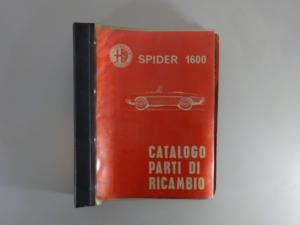 Teilekatalog / Ersatzteilkatalog Alfa Romeo Spider 1600 Duetto, Baujahre ab 1966