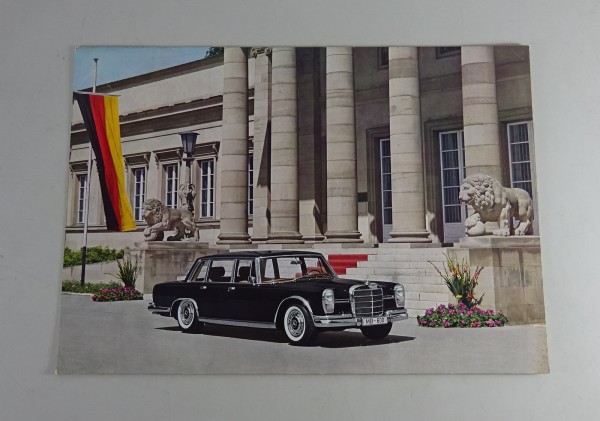 Prospektblatt Mercedes-Benz 600 | W100 Stand 08/1963