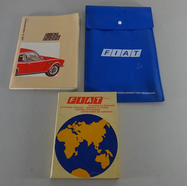 Cartella integrata + Uso e manutenzione Fiat Dino Coupé 2,4 ltr edition 11/1971