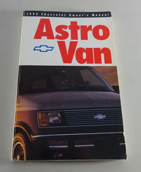 Owner´s Manual / Handbook Chevrolet Astro Van Stand 1992