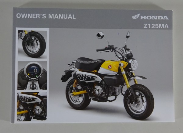 Owner's Manual / Handbook Honda Z 125 MA from 07/2018