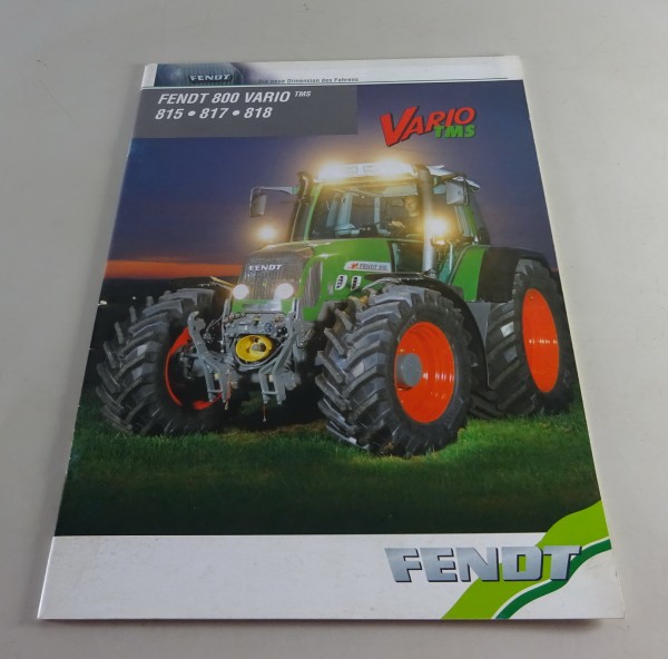 Prospekt / Broschüre Fendt Farmer 800 Vario 815 / 817 / 818 Stand 08/2002