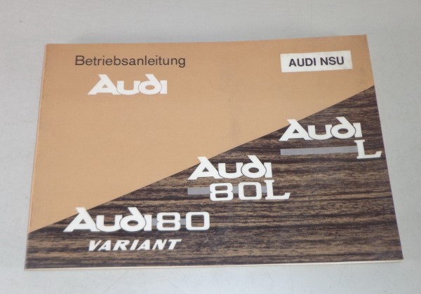 Betriebsanleitung / Handbuch Audi 80 + Variant Typ F103 von 01/1968