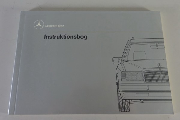 Instruktionsbog Mercedes-Benz W124 / S124 T-Modell Stand 12/1988 - Dänisch
