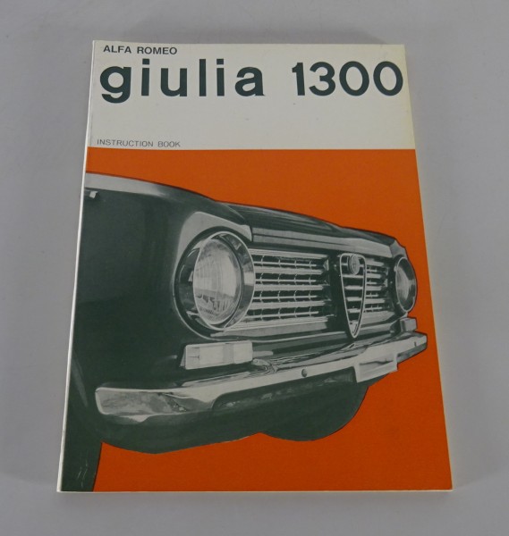 Owner´s Manual / Handbook Alfa Romeo Giulia 1300 from 12/1964