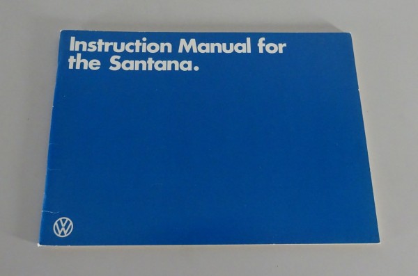 Owner's Manual / Handbook VW Santana from 11/1981