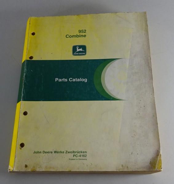 Teilekatalog / Parts Catalog John Deere Mähdrescher 952 Combine 952 von 07/1979
