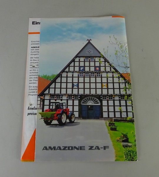 Prospekt / Broschüre Amazone Zweischeiben-Düngerstreuer Stand 01/1985