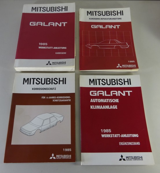 Werkstatthandbuch Mitsubishi Galant Benzin + Diesel - 4 Bände - Bauj. 1985-1987