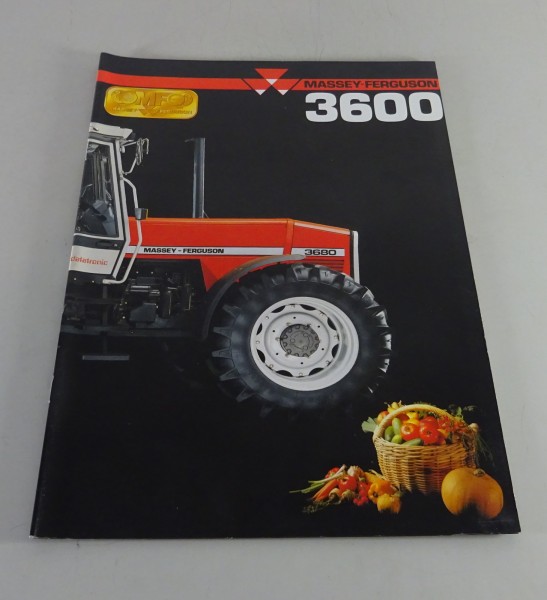 Prospekt / Broschüre Massey Ferguson Traktoren MF 3630 / 3650 / 3680 von 1988