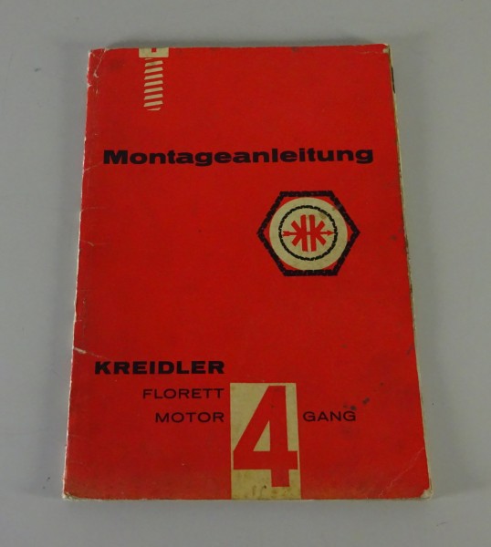 Werkstatthandbuch / Montageanleitung Kreidler Florett Motor 4 Gang von ca. 1964