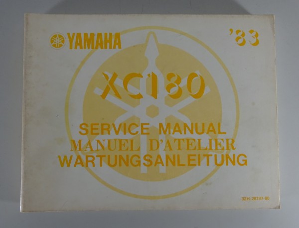Werkstatthandbuch / Workshop Manual Yamaha Roller XC 180 Cygnus von 1983