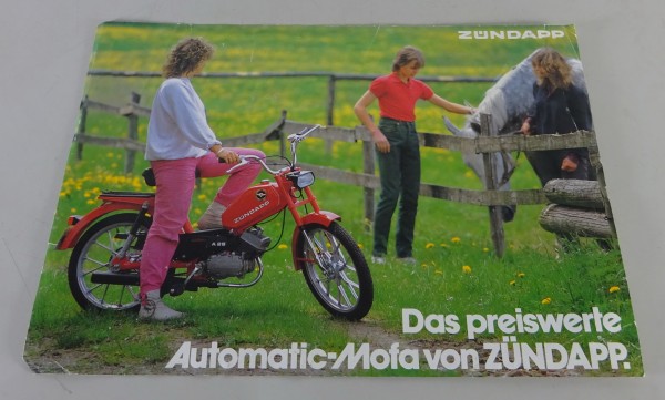 Prospektblatt / Broschüre Zündapp A 25 Mofa Stand 1983