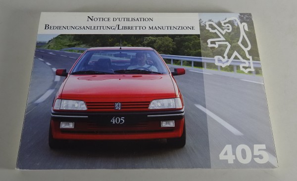 Betriebsanleitung / Handbuch Peugeot 405 Stand 06/1994