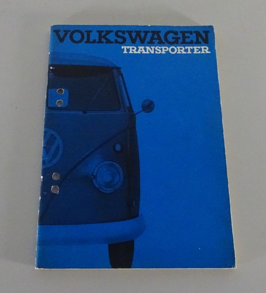 Betriebsanleitung / Handbuch VW Bus / Transporter T1 von 02/1963