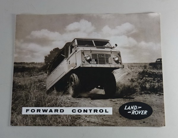 Prospekt / Broschüre Land-Rover Forward Control Stand ca. 1960 - englisch