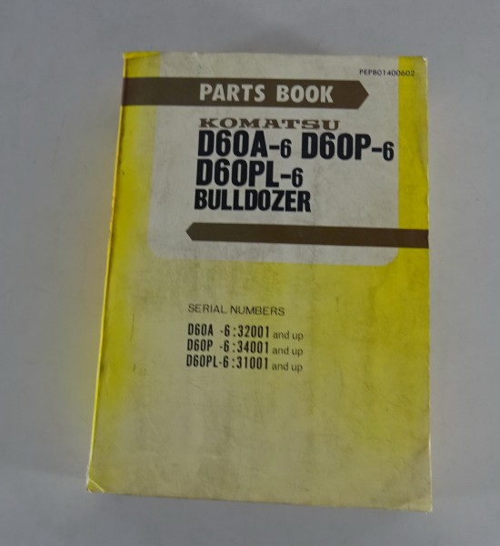 Parts Catalogue / Teilekatalog Komatsu Bulldozer D60A-6/ D60P-6/ D60PL-6 von 82