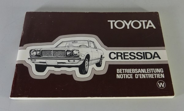 Betriebsanleitung / Handbuch Toyota Cressida RX30 / RX35 Stand 1977