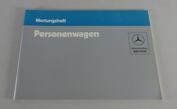 Scheckheft Mercedes W126 / W123 / R107 / W201 blanko ohne Einträge Stand 07/1983