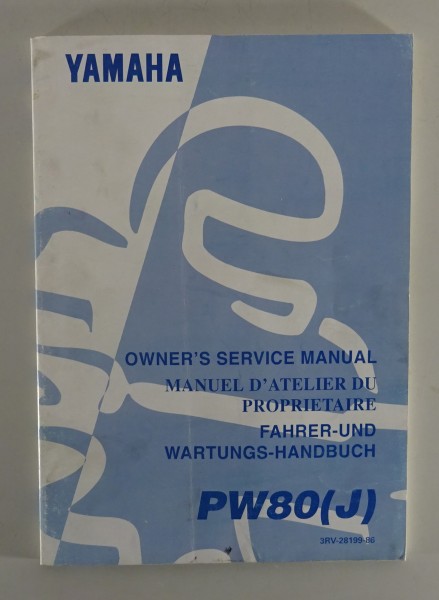 Werkstatthandbuch Shop Manual Yamaha PW 80 (J) Stand 05/1996