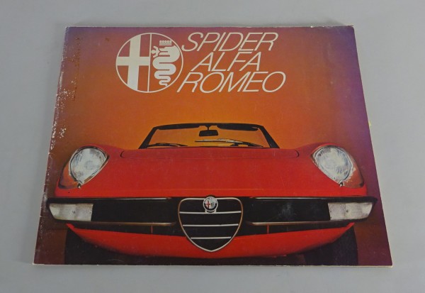 Prospectus / Broschure Alfa Romeo Spider Fastback 1600 + 2000