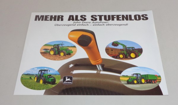 Prospekt / Broschüre John Deere Traktor - AutoPowr Ausgabe 11/2000