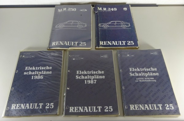 Werkstatthandbuch + Schaltpläne Renault R25 2,0l - 2,7l V6 Injection 1984-1988