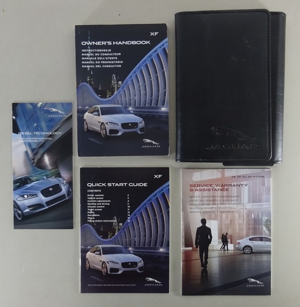 Owner's Manual + Wallet Jaguar XF Typ X260 from 2015