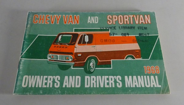 Owner´s Manual / Handbook Chevrolet Van & Sportvan Stand 1968