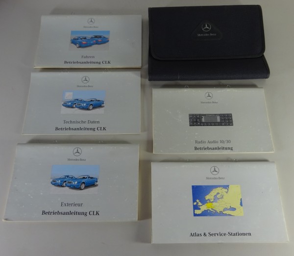 Bordmappe + Betriebsanleitung Mercedes CLK W208 Cabrio + Coupé 200 / 230..v.7/98