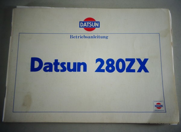 Betriebsanleitung / Bedienungsanleitung Nissan / Datsun 280 ZX Stand 1979