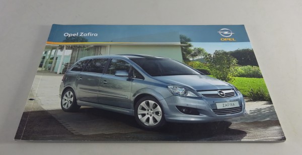 Prospekt / Broschüre Opel Zafira B Stand 05/2009