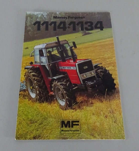 Prospekt / Broschüre Massey Ferguson MF 1114 / 1134 Allrad Stand 02/1985