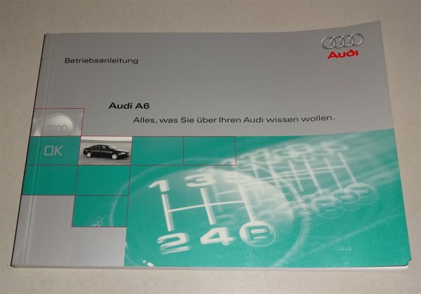 Betriebsanleitung / Handbuch Audi A6 Limousine Typ C5 Stand 1/1997