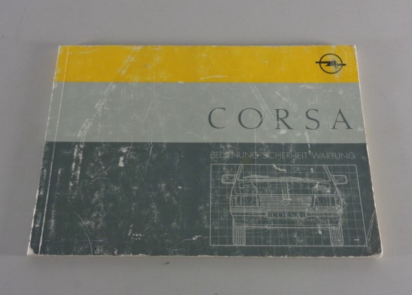 Betriebsanleitung / Handbuch Opel Corsa A von 12/1987