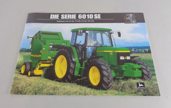 Prospekt / Broschüre John Deere Traktoren Serie 6010 SE mit 55-77 kW v. 10/2000