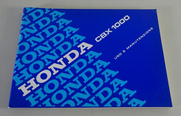 Owner´s Manual / Uso E Manutenzione Honda CBX 1000 Stand 1978 - 1982
