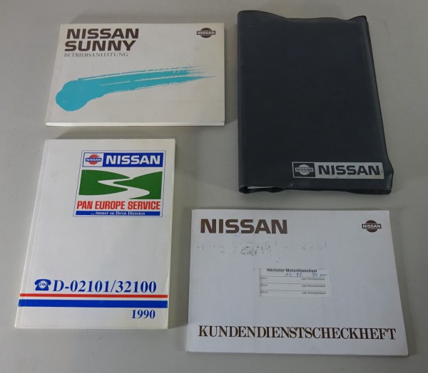 Bordmappe + Betriebsanleitung Nissan Sunny N13 Stand 09/1989