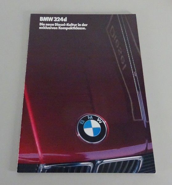 Prospekt / Broschüre BMW 3er E30 324d Stand 02/1985