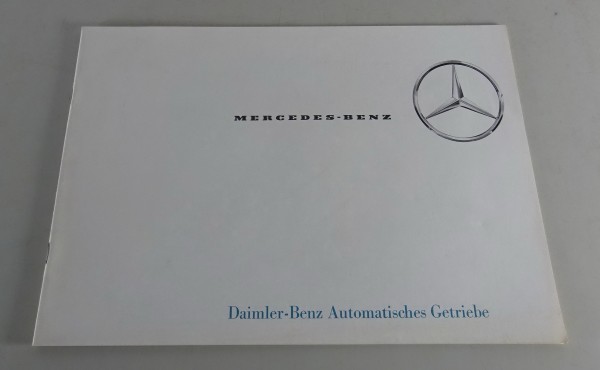 Prospekt Mercedes Automatik-Getriebe für W111 220SE + W112 300SE Stand 09/1961