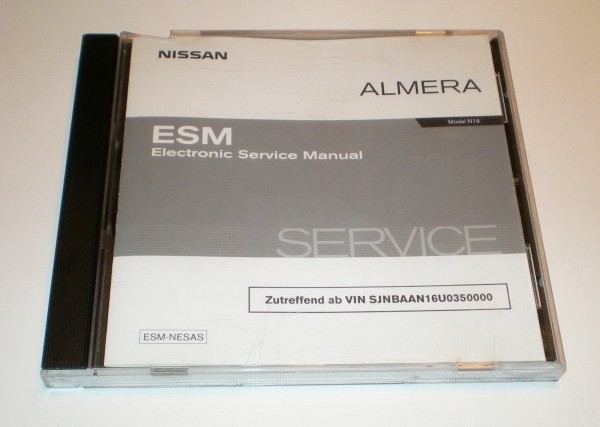 Werkstatthandbuch ESM auf CD Nissan Almera N16 Stand 10/2003