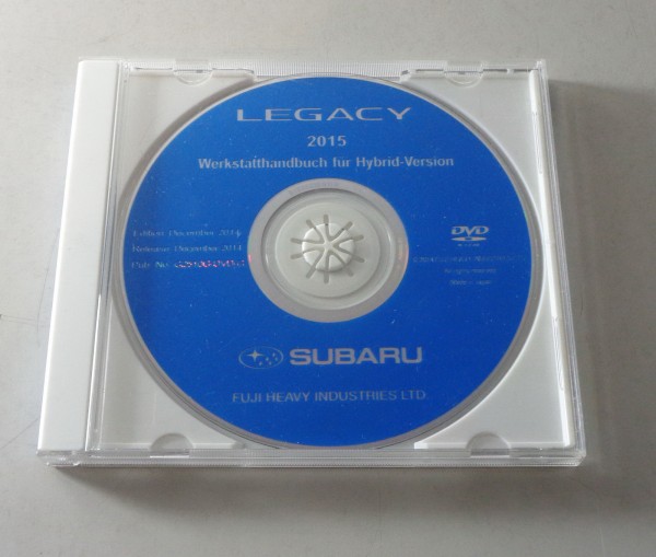 Werkstatthandbuch auf DVD Subaru Legacy Hybrid - Version 2015 Stand 12/2014