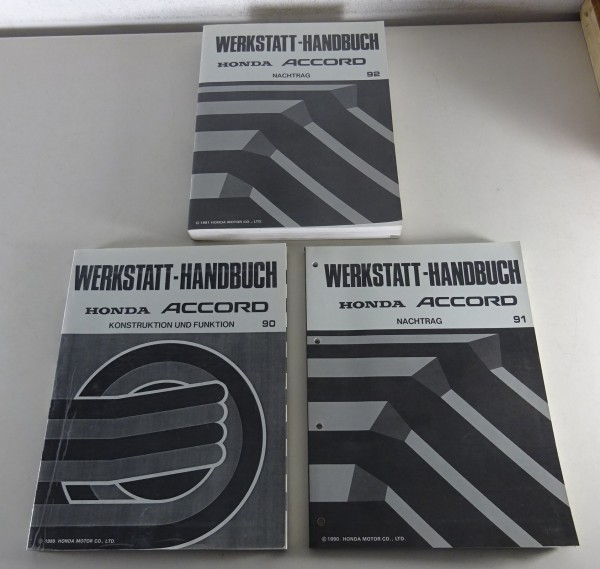 Werkstatthandbuch Nachträge Honda Accord Stand 1990-1992