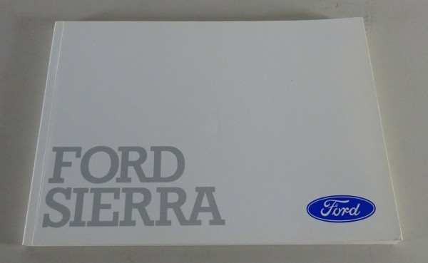 Betriebsanleitung / Handbuch Ford Sierra + Sierra Cosworth Stand 10/1989