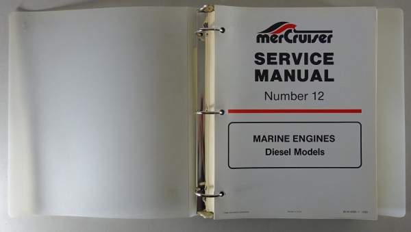 Workshop Manual Mercury MerCruiser Marine Dieselmotoren MCM & MIE Stand 12/1990