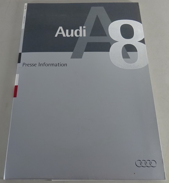 Presseinformationen Audi A8 Typ D2 2.8l + 4.2l Schalter & Automatik Stand 9/1994