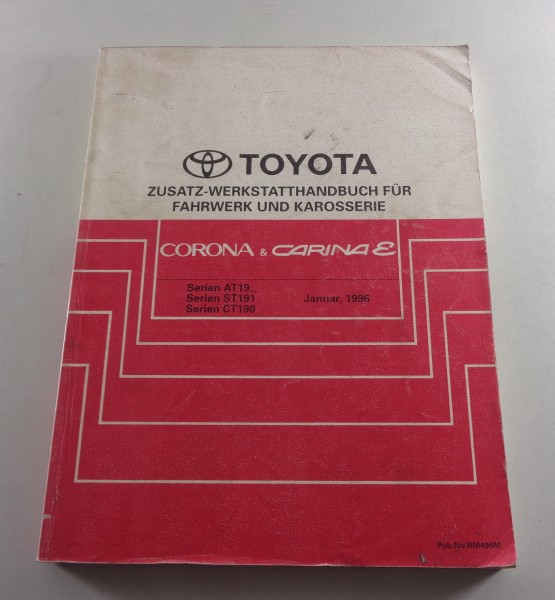 Werkstatthandbuch Toyota Corona + Carina E Karosserie / Fahrwerk, 01/1996