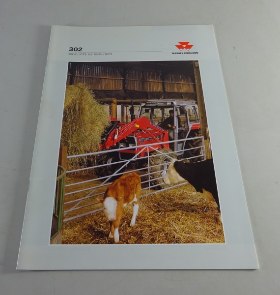 Prospekt Massey Ferguson MF 302 35kW / 47PS bis 59kW / 80PS Stand 11/1994