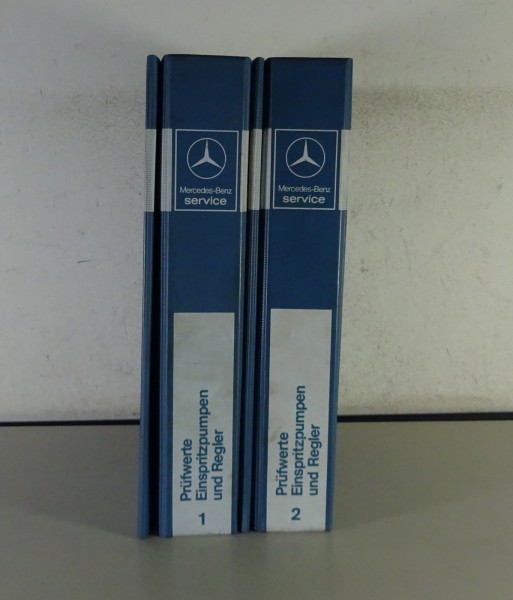 Werkstatthandbuch Prüfwerte Einspritzpumpe & Regler Mercedes-Benz Dieselmotoren